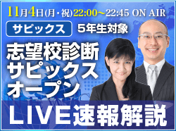 サピックス・四谷大塚・日能研 テスト当日ライブ速報解説